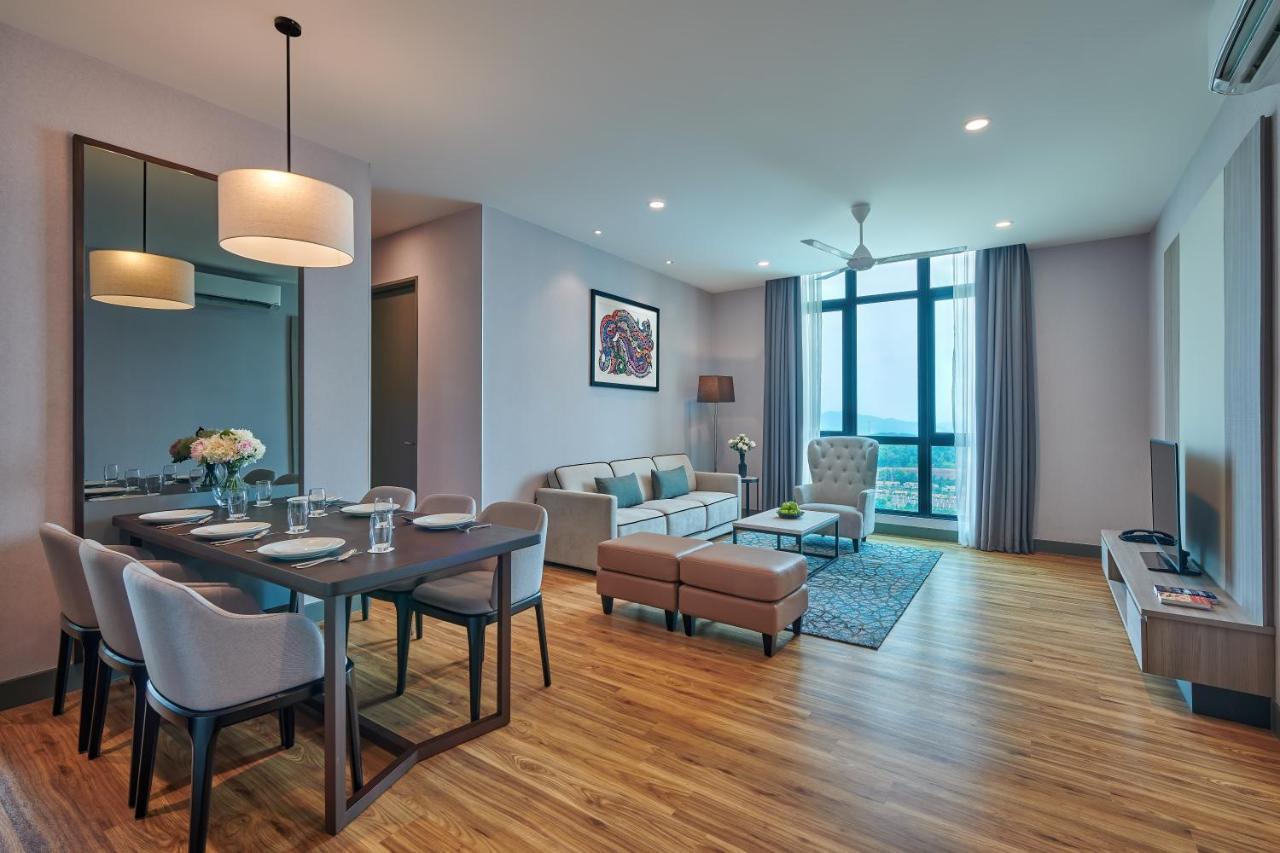 Mercure Living Путраджая Экстерьер фото A typical living room of a serviced apartment in Kuala Lumpur, Malaysia.